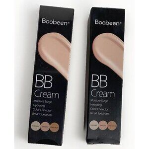 Boobeen BB Cream Moisturizer Surge, Hydrating Color Corrector Broad Spectrum 2pc